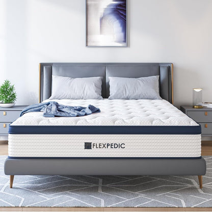 Materasso King Size, materasso ibrido in memory foam con cotone per un sonno profondo, materasso rinfrescante con supporto più forte