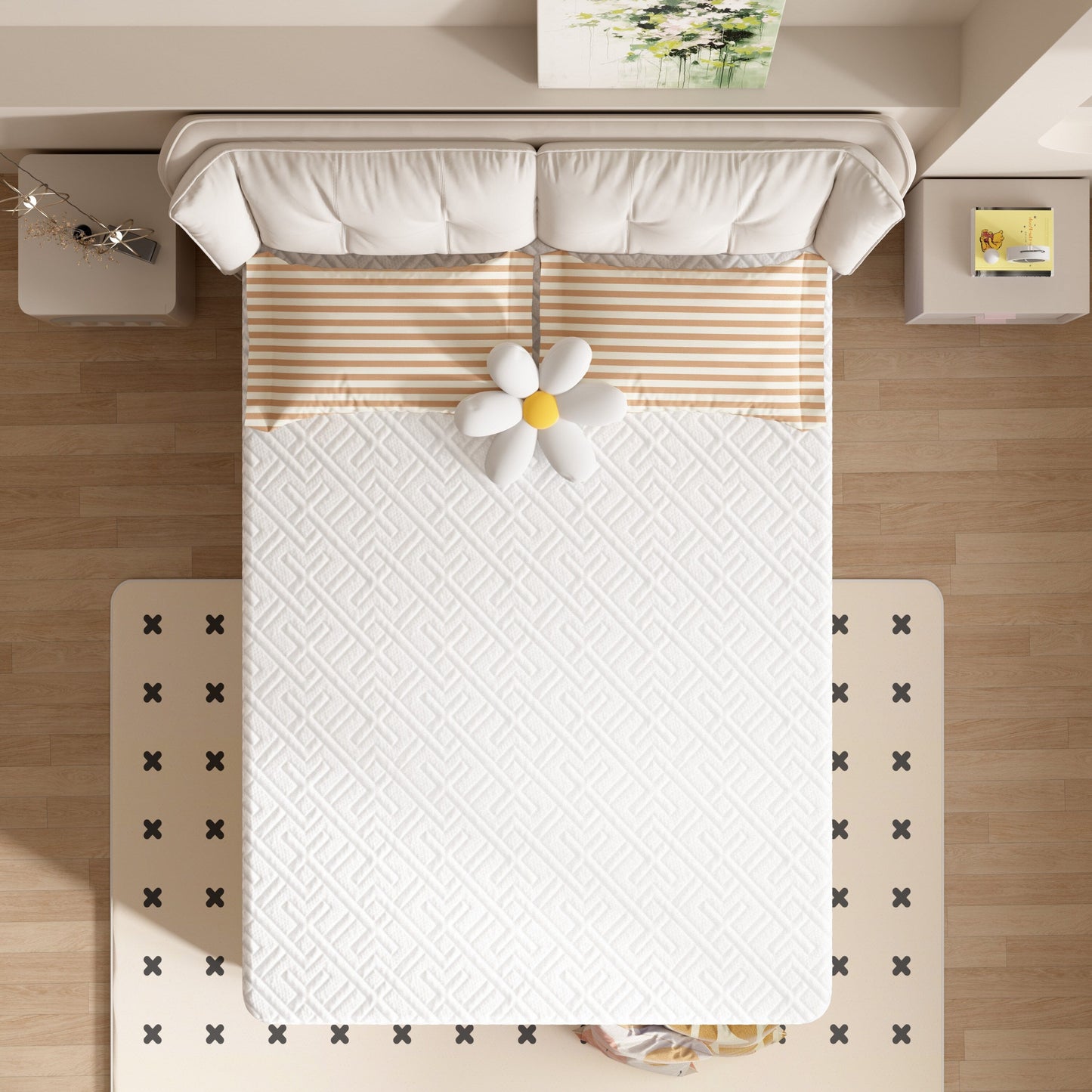 10 materassi in schiuma media in scatola