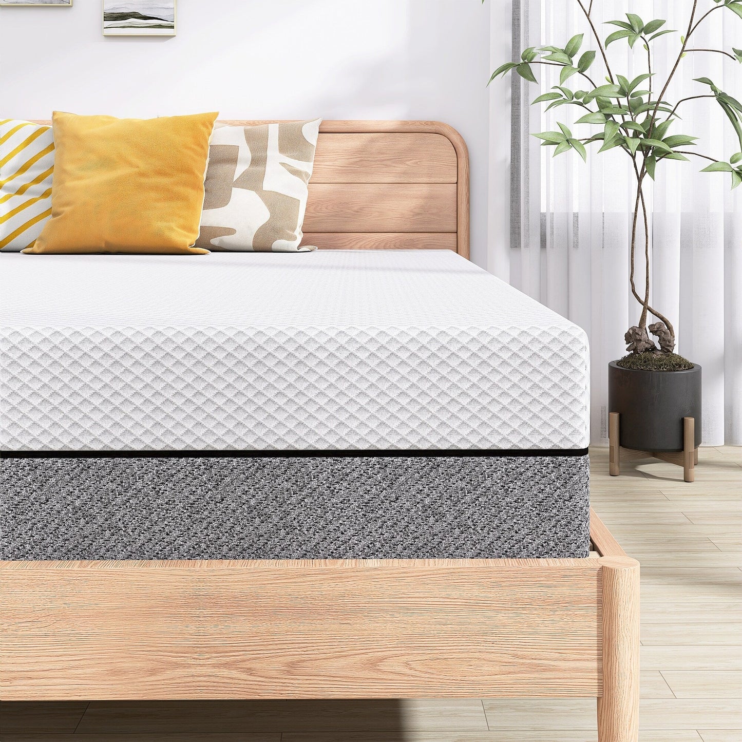 10 materassi in memory foam di medie dimensioni in una scatola