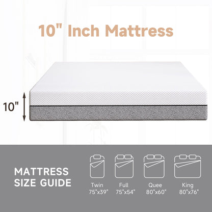 10 materassi in memory foam di medie dimensioni in una scatola