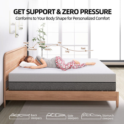 10 materassi in memory foam di medie dimensioni in una scatola