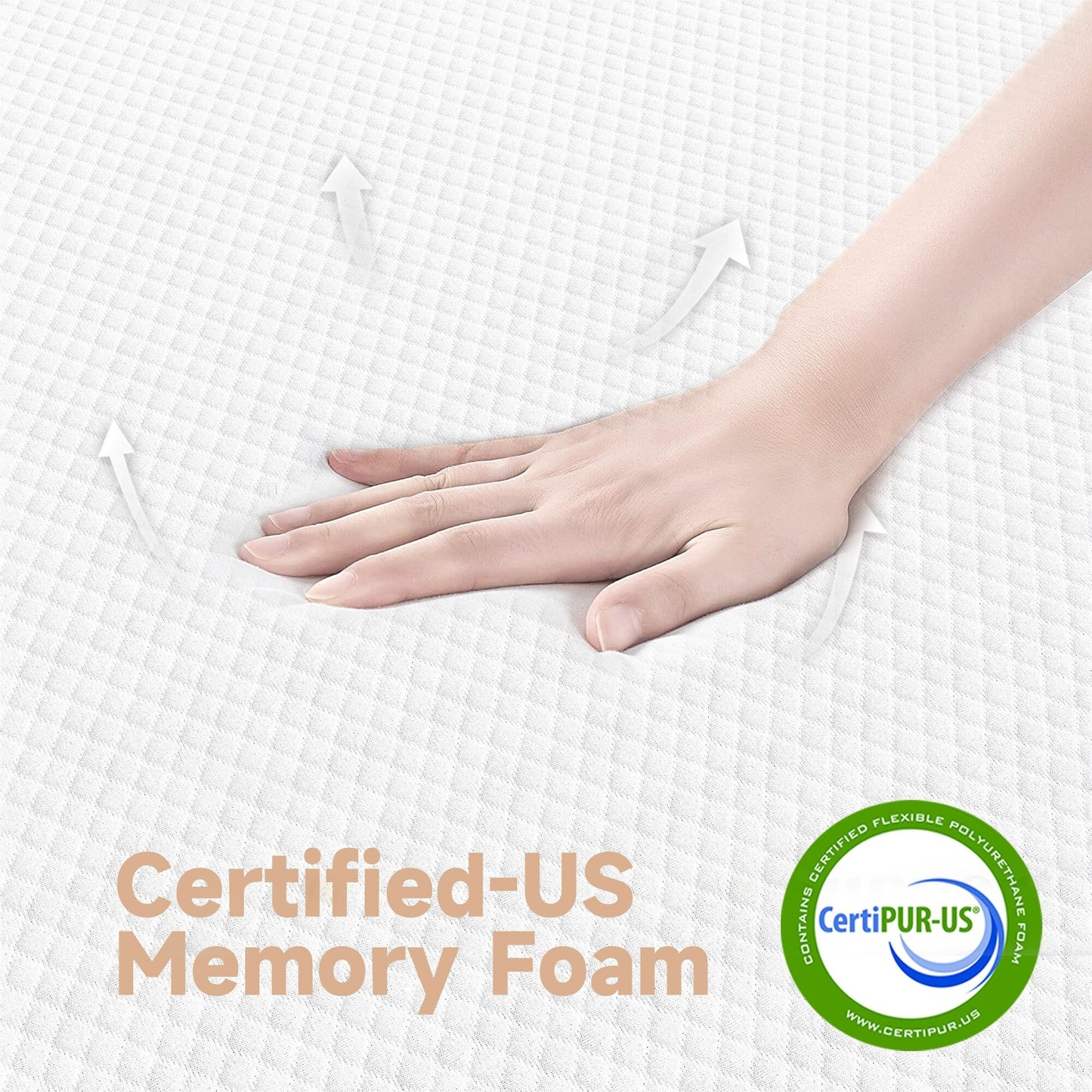 10 materassi in memory foam di medie dimensioni in una scatola