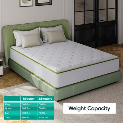 Materassi ibridi in memory foam rinfrescante Plush Comfort Level da 10'' in una scatola