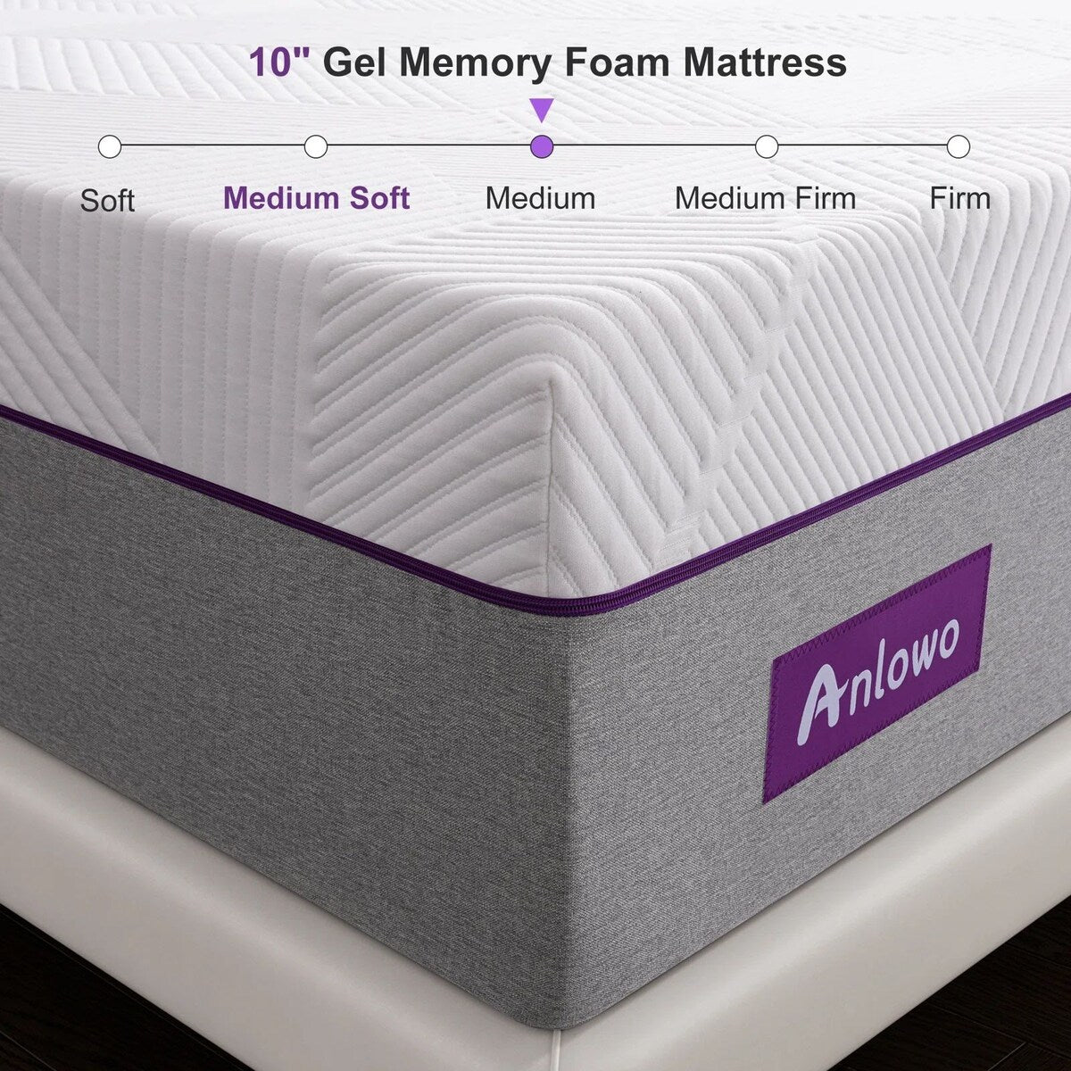 Materasso in memory foam gel medio da 10''