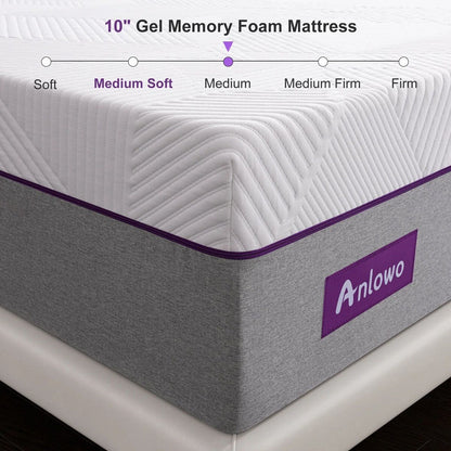 Materasso in memory foam gel medio da 10''