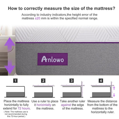 Materasso in memory foam gel medio da 10''