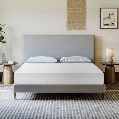 Materasso in memory foam gel medio da 10'' con infuso di tè verde