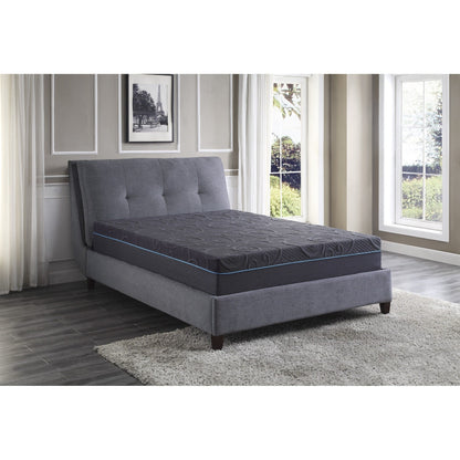 Materasso ibrido in memory foam con infusione di gel Eastern King da 11 pollici, grigio scuro, materasso in una scatola