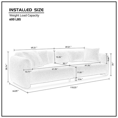Divano in velluto a 3 posti di metà secolo con 4 cuscini