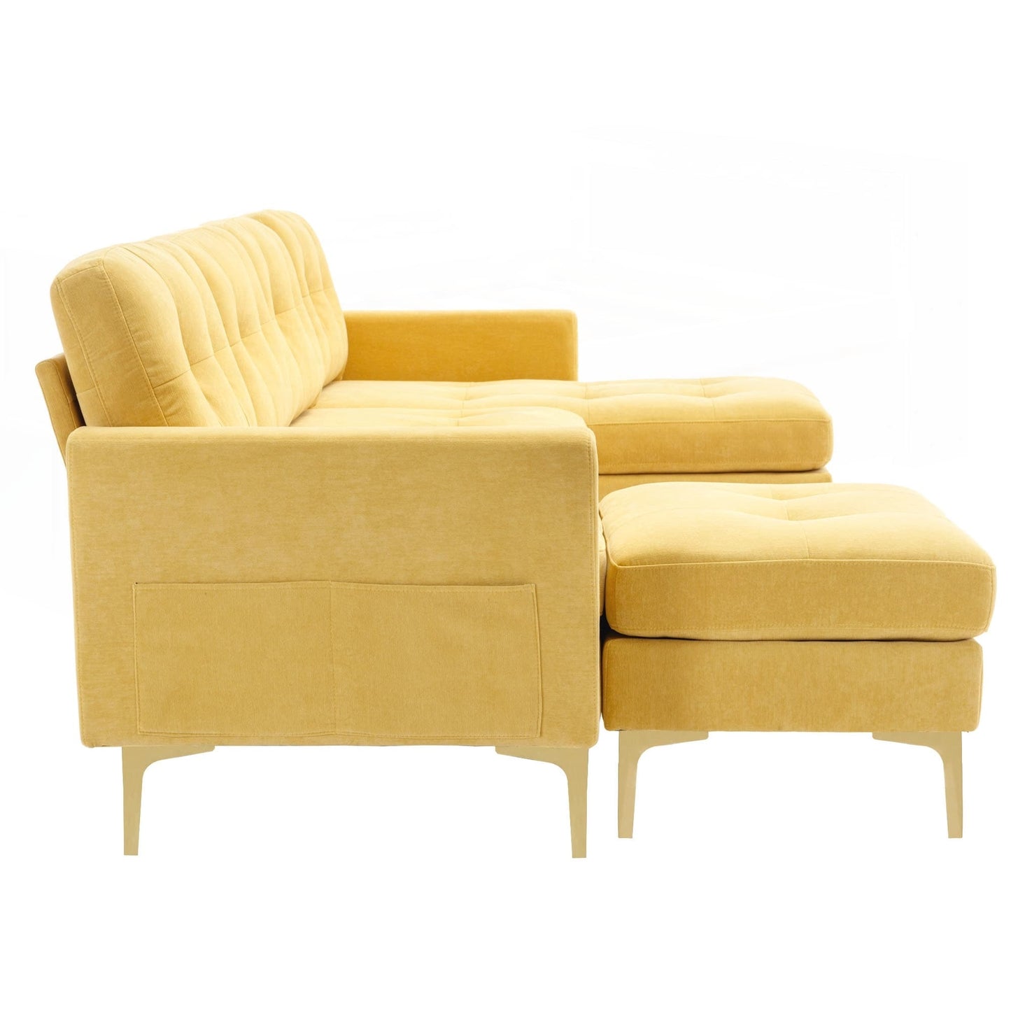 Divano componibile convertibile a L da 110 pollici