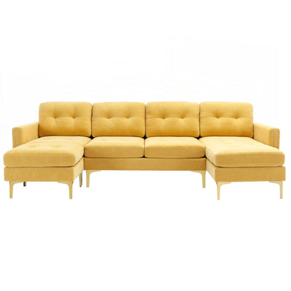 Divano componibile convertibile a L da 110 pollici