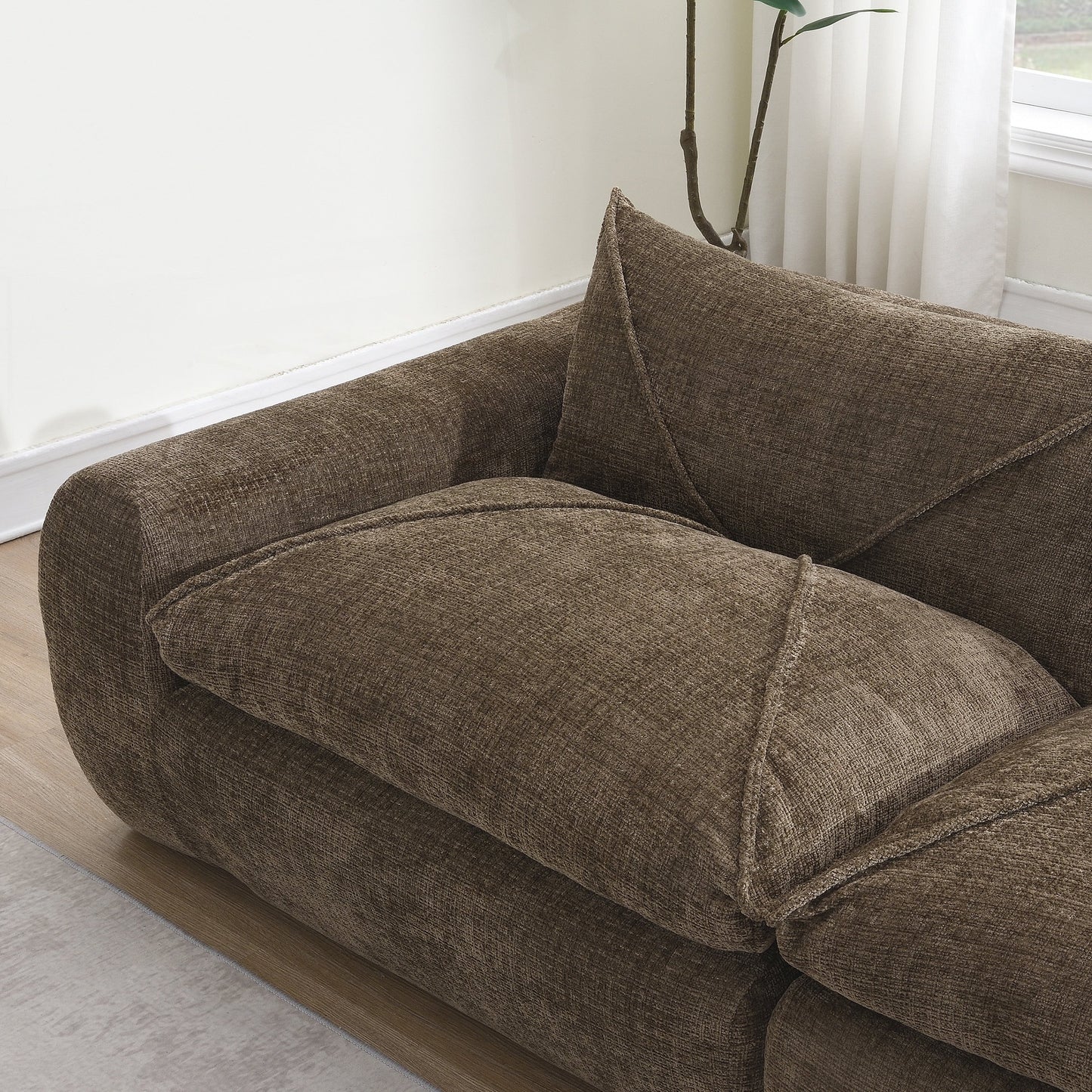 Divano completamente compresso da 116 pollici con schiuma ad alta densità