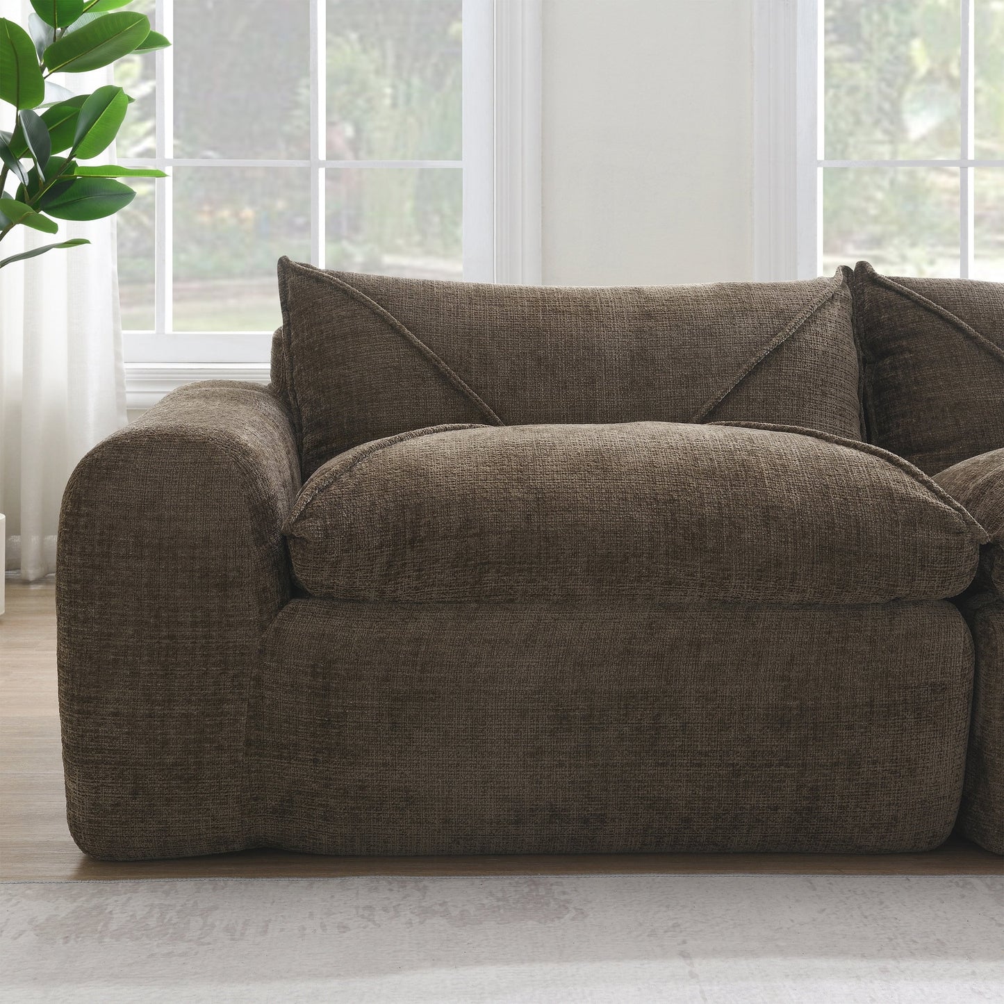 Divano completamente compresso da 116 pollici con schiuma ad alta densità