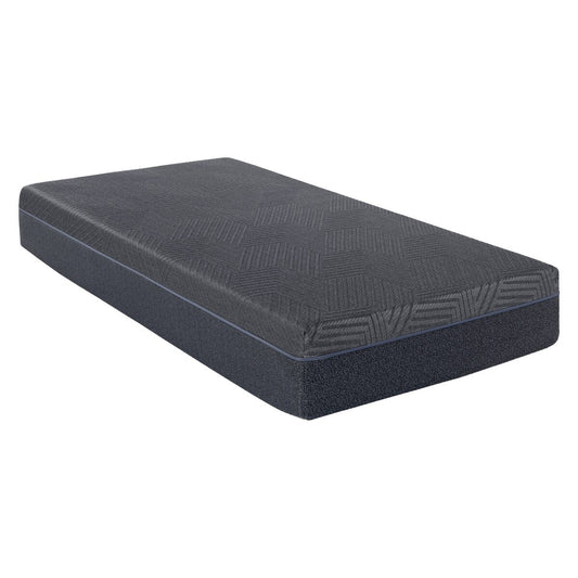 Materasso singolo da 11 pollici, materasso in memory foam con infusione di gel al tè verde, grigio, materasso in una scatola