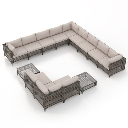 Gruppo di sedute componibili per esterni Patip con cuscini