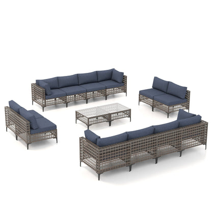 Gruppo di sedute componibili per esterni Patip con cuscini