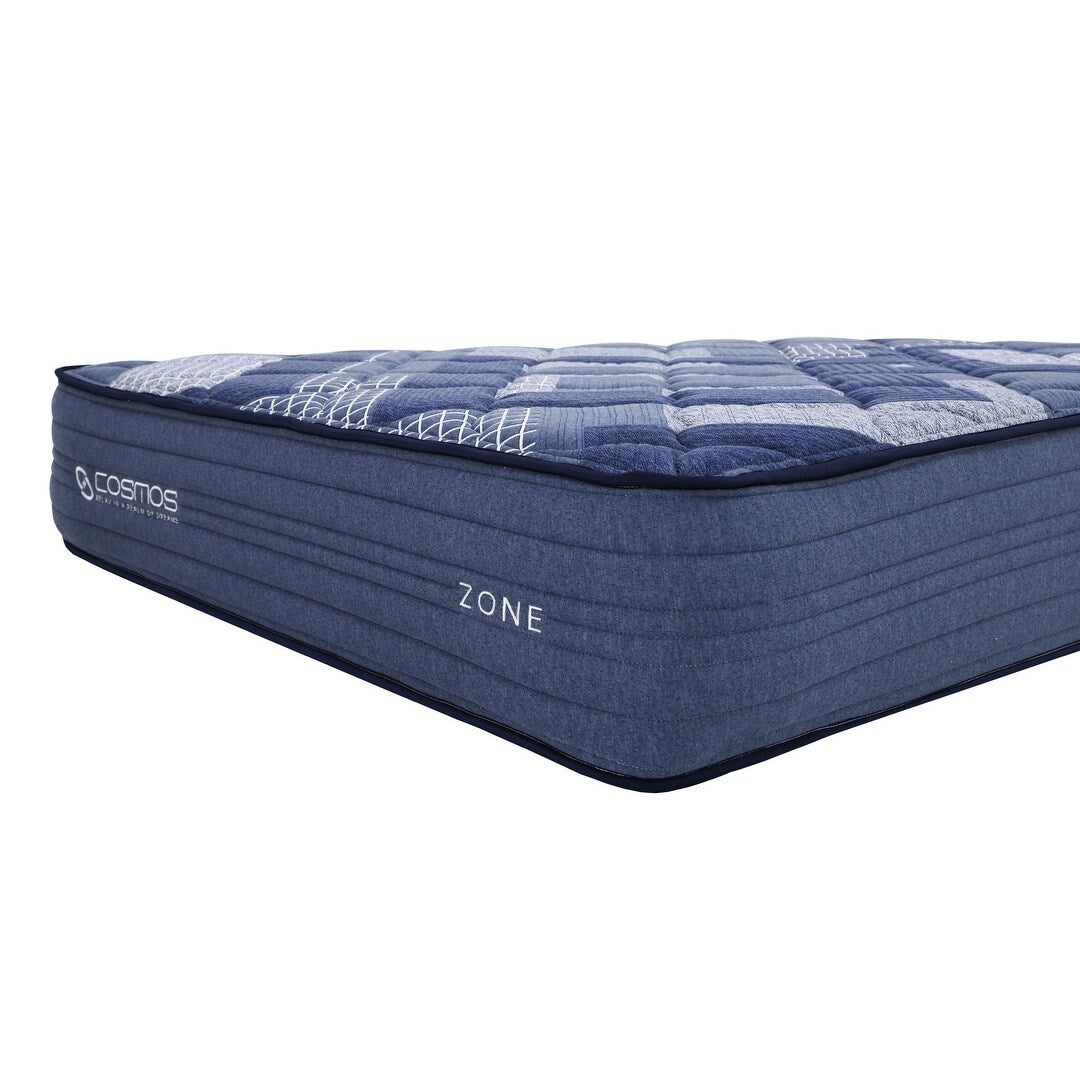 Materasso King da 12 pollici in memory foam a molle insacchettate blu multistrato in scatola