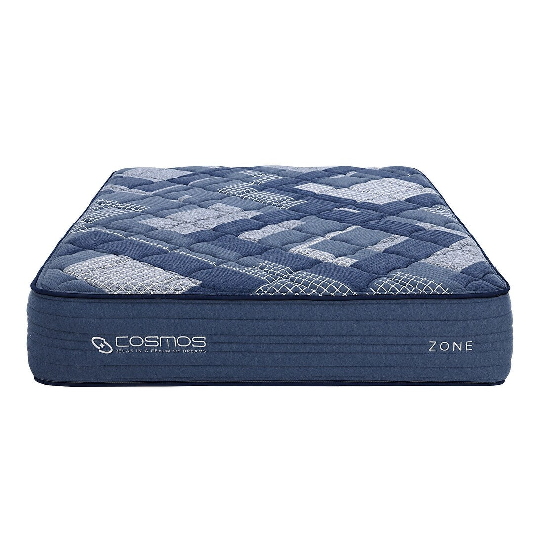 Materasso King da 12 pollici in memory foam a molle insacchettate blu multistrato in scatola