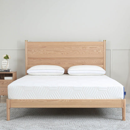 Materasso in memory foam Queen Gel da 12 pollici, bianco, infuso di tè verde e gel rinfrescante