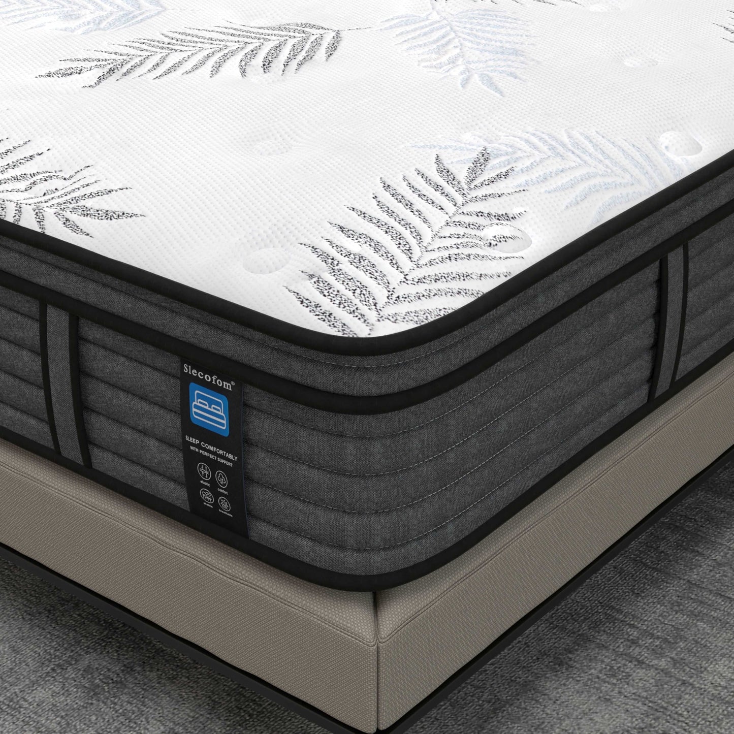 Materasso in memory foam ibrido Euro Top da 12 pollici