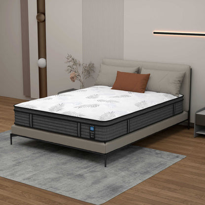 Materasso in memory foam ibrido Euro Top da 12 pollici