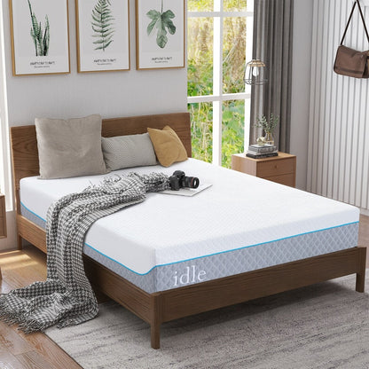 Materasso in memory foam gel da 12 pollici, materasso rinfrescante a media sensazione in una scatola, CertiPUR-US