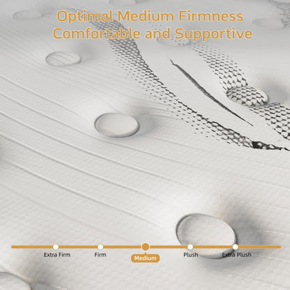 Materasso in memory foam ibrido medio da 12 pollici