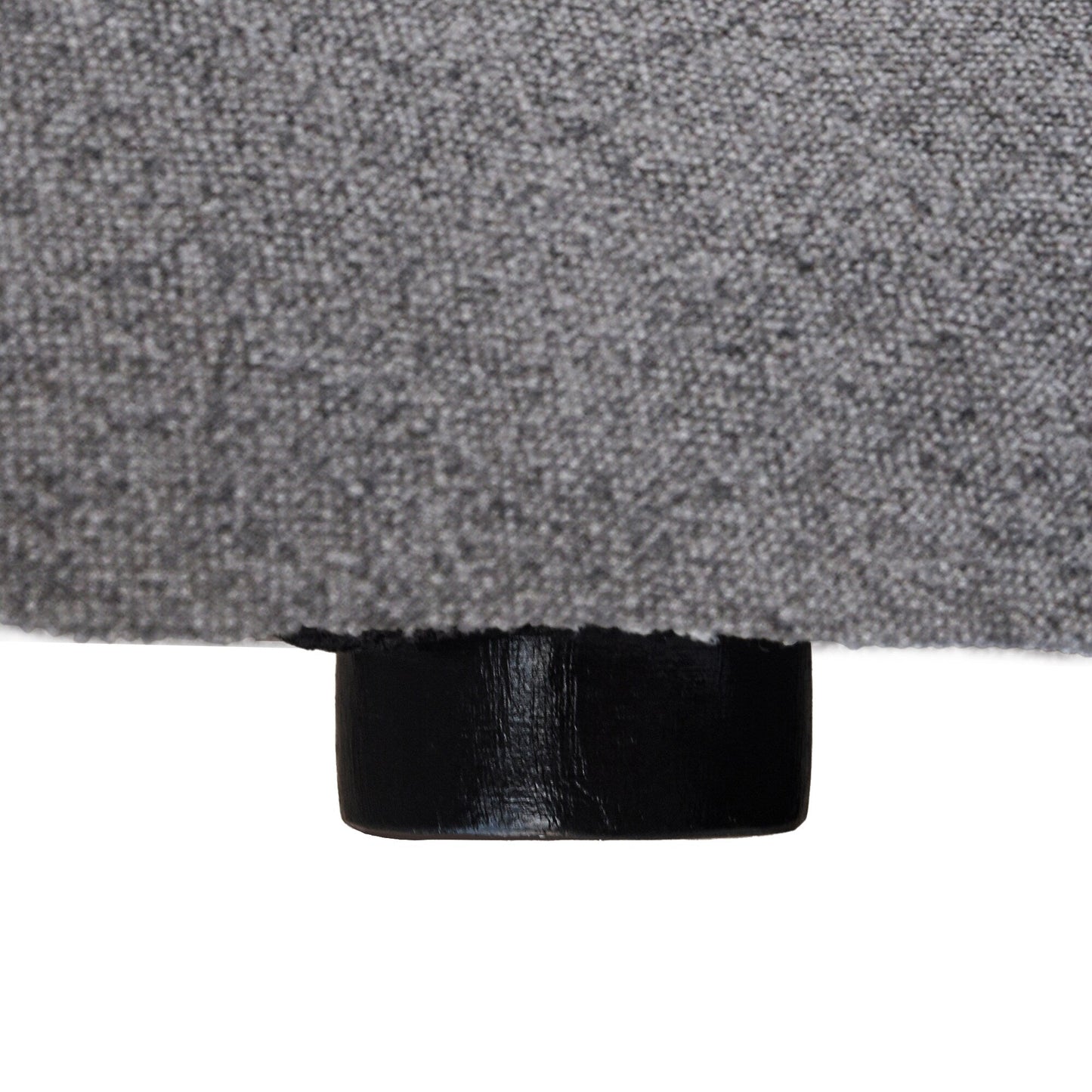 Divano componibile moderno a forma di L da 120 cm, divano modulare in lino con pouf contenitore