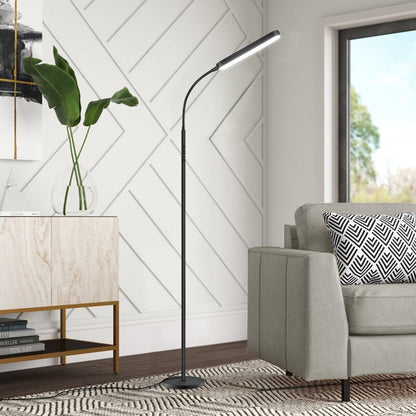 Lampada da terra a LED dimmerabile da 12 W per lettura/lavoro con telecomando e controllo touch - N/D