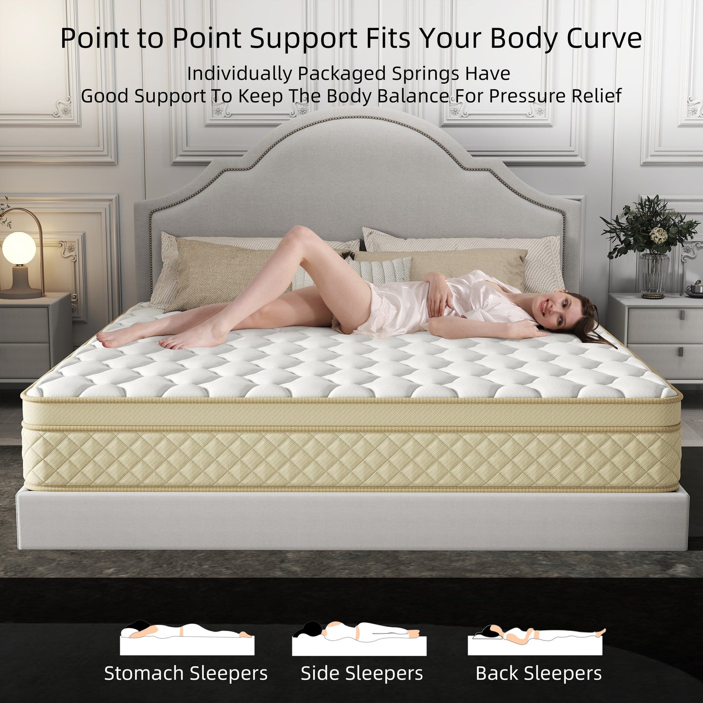 Materasso ibrido in memory foam di media grandezza da 12 euro in scatola