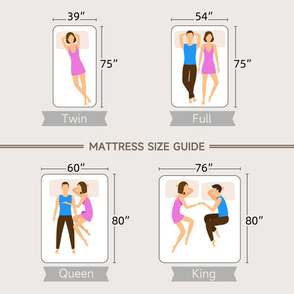 12 Materassi ibridi in memory foam con infusione di gel rinfrescante e molle