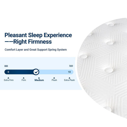 12 Materassi ibridi con pillow top medio-rigido