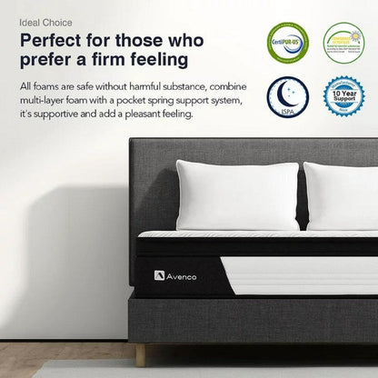 Materasso ibrido con cuscino medio da 12''