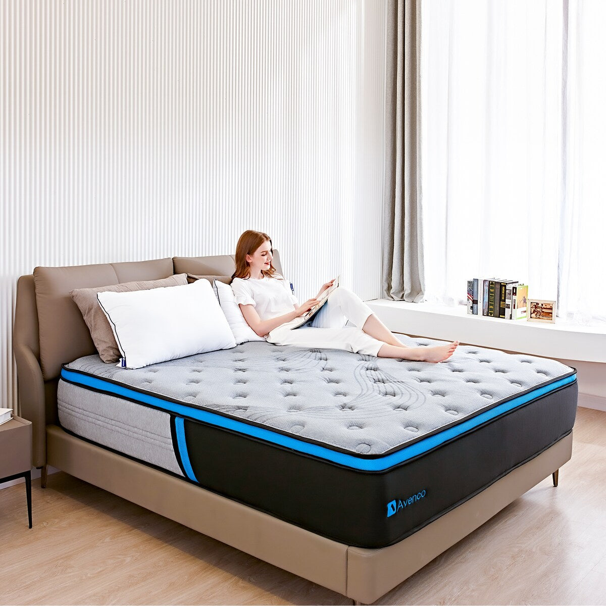 Materasso ibrido con cuscino medio da 12''