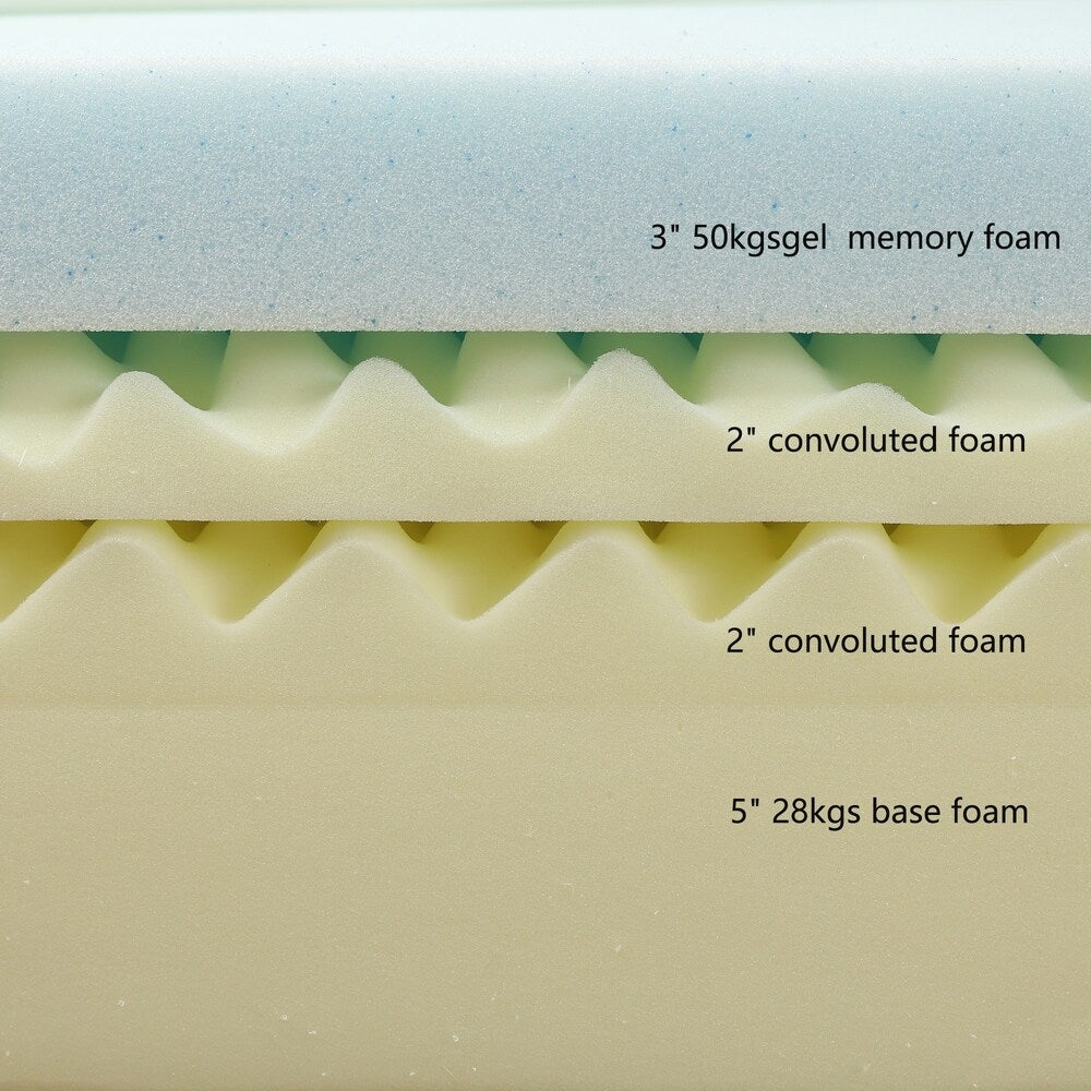 Materasso in memory foam gel medio da 12 pollici
