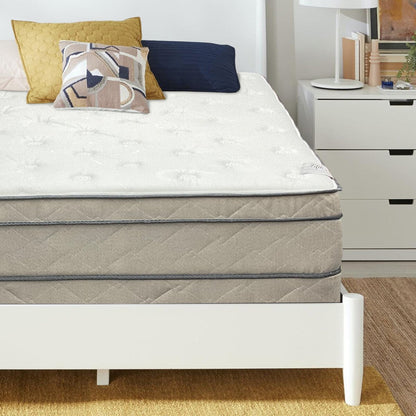 Materasso a molle insacchettate in schiuma morbida da 13 pollici con memory foam e gel Eurotop, e materasso a molle insacchettate in legno da 8 pollici