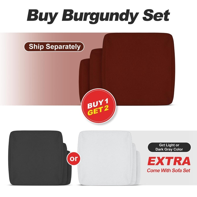 FINCATI Set di 13 divani componibili in vimini per esterni con poltrona