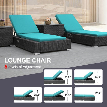 FINCATI Set di 13 divani componibili in vimini per esterni con poltrona