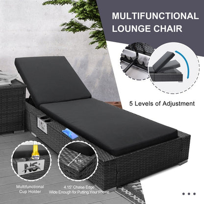 FINCATI Set di 13 divani componibili in vimini per esterni con poltrona