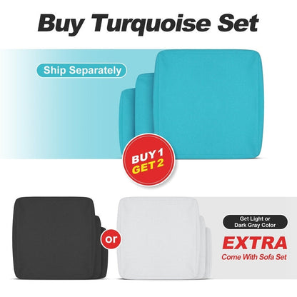 FINCATI Set di 13 divani componibili in vimini per esterni con poltrona