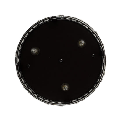 13.3 Lampadario moderno a 3 luci in cristallo nero da incasso per corridoio