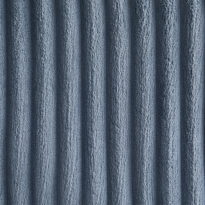 Divano in velluto a coste 133 a 4 posti - Divano contenitore moderno con porte USB e portabicchieri ribaltabili