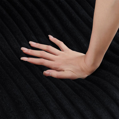 Divano a 4 posti in velluto a coste 133 con porte USB, portabicchieri ribaltabili e spazio nascosto