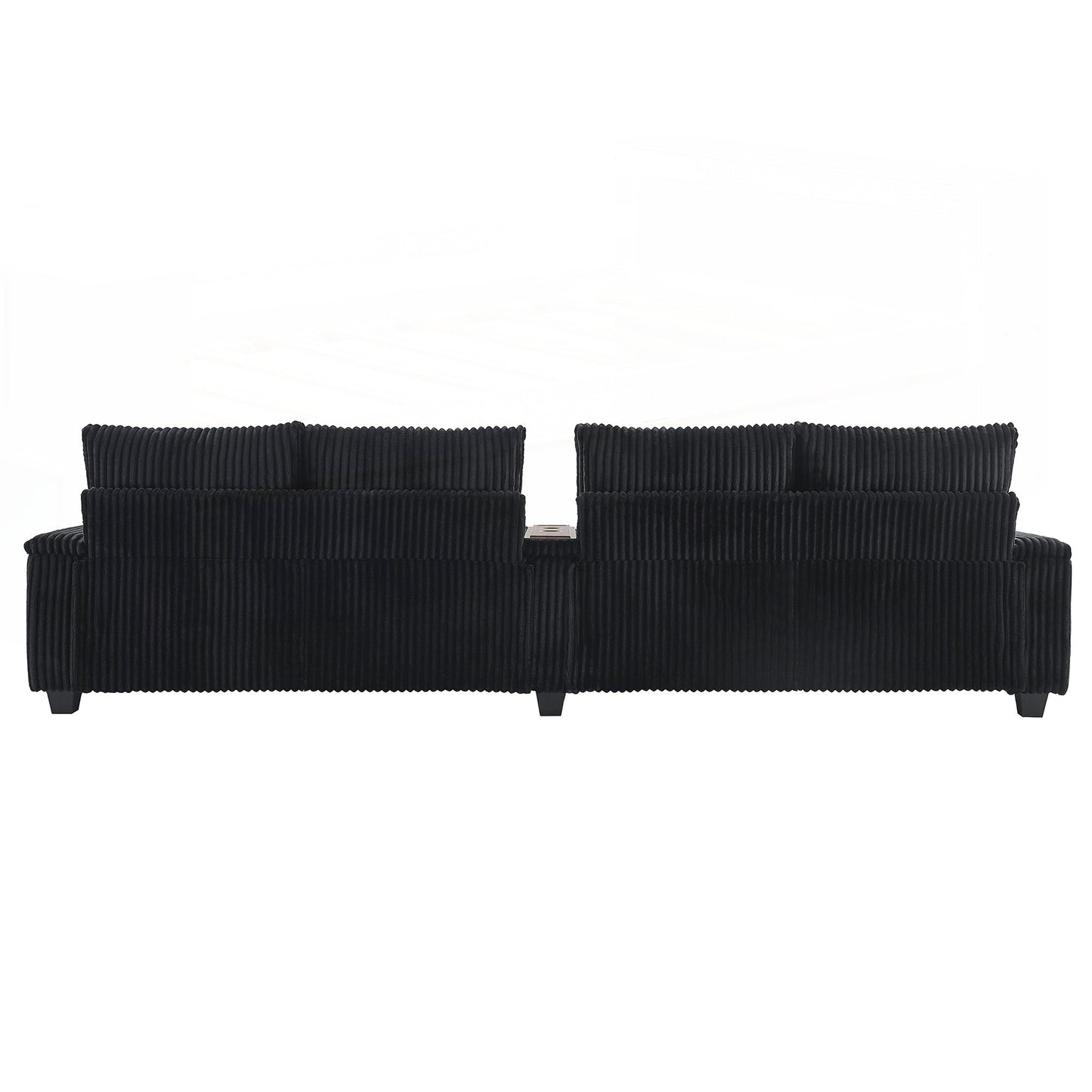 Divano in velluto a coste da 133 pollici a 4 posti