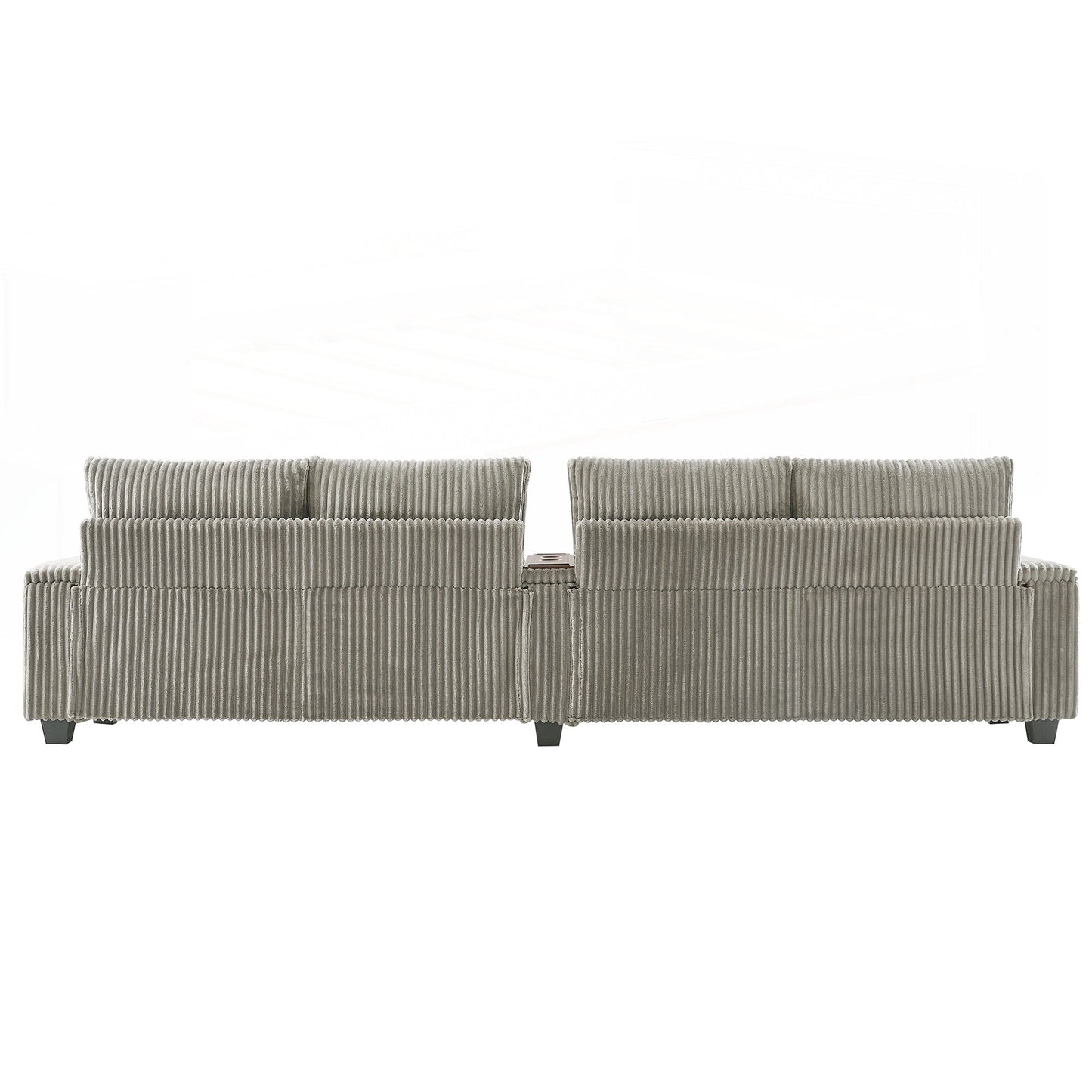 Divano in velluto a coste da 133 pollici a 4 posti