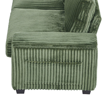 Divano in velluto a coste da 133 pollici a 4 posti