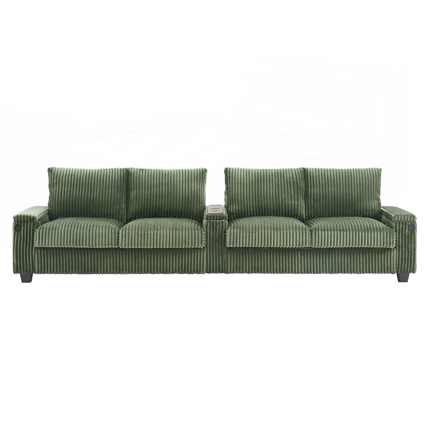 Divano in velluto a coste da 133 pollici a 4 posti