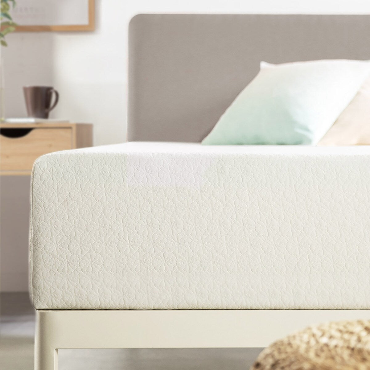 Materasso in memory foam al tè verde da 14 pollici