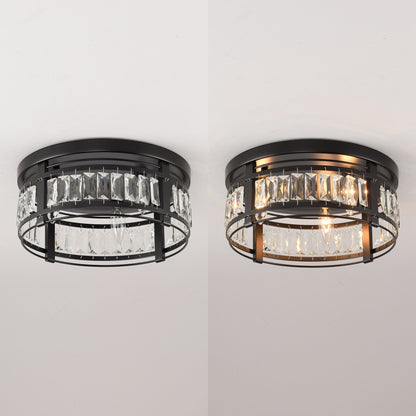 Plafoniera industriale da 14 pollici, nera opaca