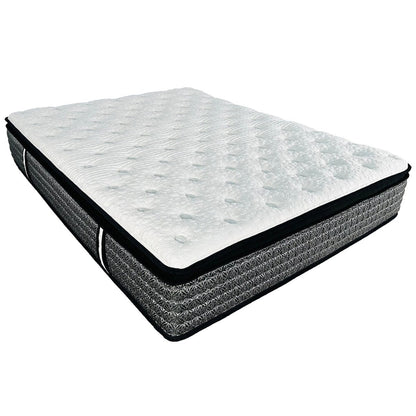 Materasso ibrido a molle insacchettate da 14 pollici, materasso in memory foam Euro Top Gel